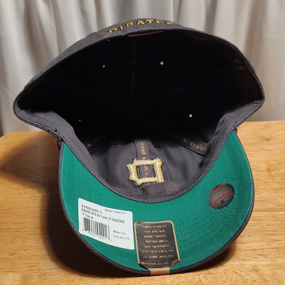 47 Brand Pittsburgh Pirates XL Stretchfit Hat - New - Picture 6 of 8